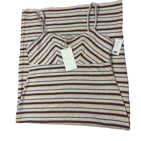 Joie‎ Soft Laurel Linen Cotton Midi Dress NWT Size M Color Gray, Lilac, Multi - Picture 1 of 5